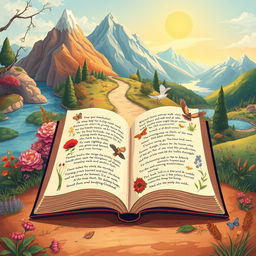 An illustrated scene depicting the journey of writing a book about life lessons focused on authenticity, sensitivity, and growth at the age of 30