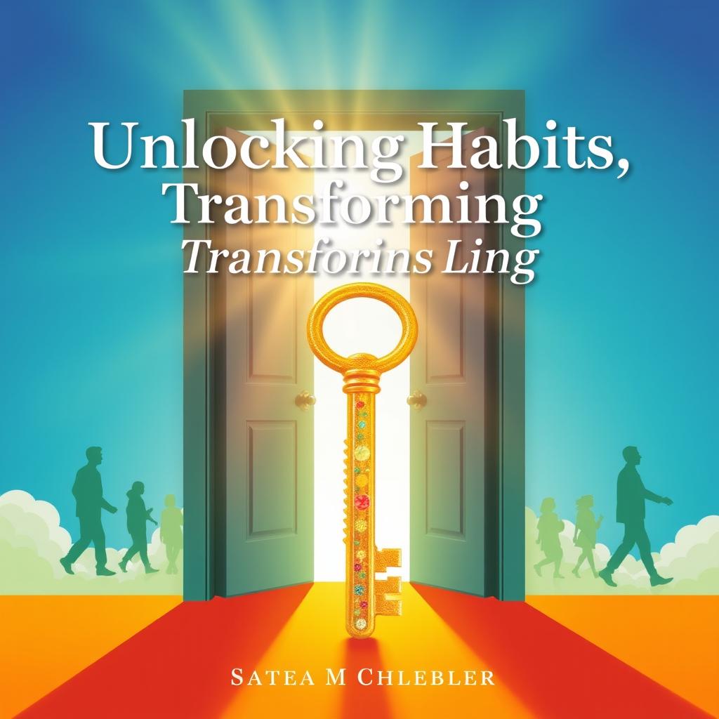 A high-resolution book cover titled "Unlocking Habits, Transforming Lives"