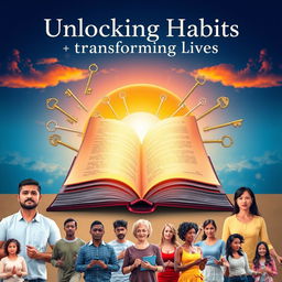 A high-resolution book cover depicting the theme of unlocking habits and transforming lives