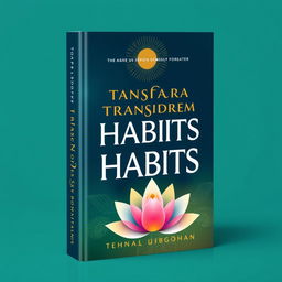 A captivating book cover design in high resolution for a self-help book on transforming habits and lives