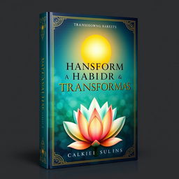 A captivating book cover design in high resolution for a self-help book on transforming habits and lives