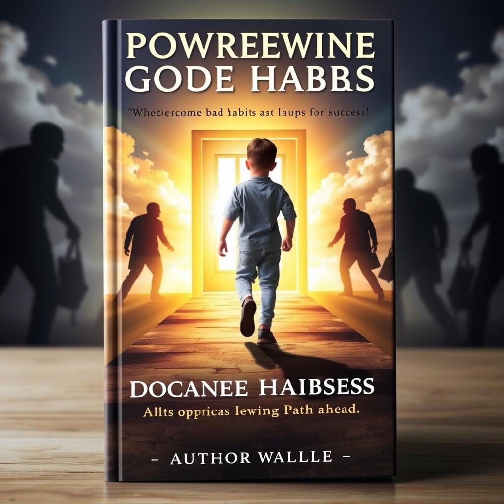 A captivating book cover featuring a young boy on a transformative journey