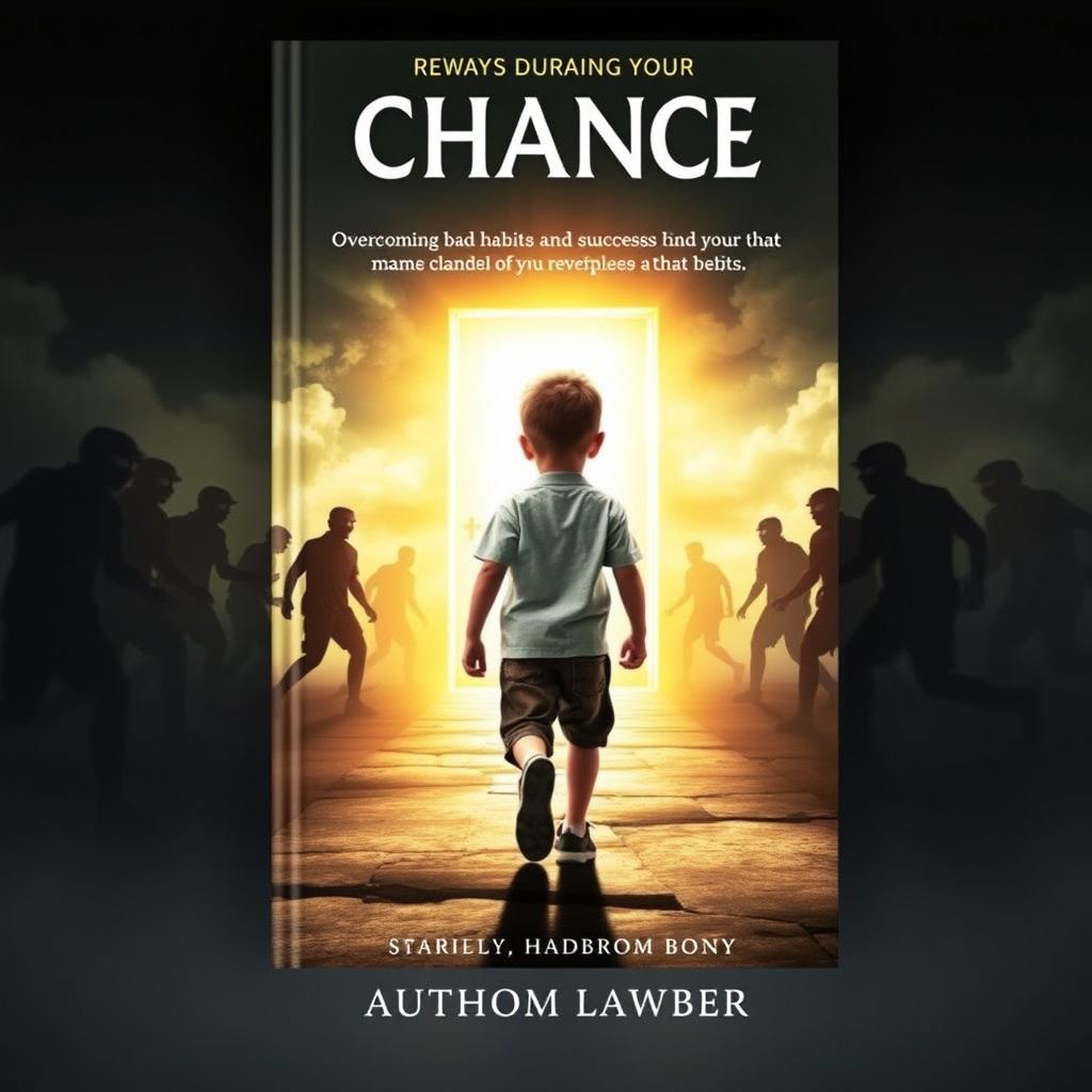 A captivating book cover featuring a young boy on a transformative journey