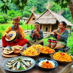 A cultural representation of the Pakpak people, an ethnic group from northern Sumatra, Indonesia