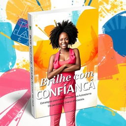 A captivating ebook cover design titled "Brilhe com Confiança: Estratégias para Transformar Sua Autoestima