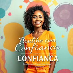 A captivating ebook cover design titled "Brilhe com Confiança: Estratégias para Transformar Sua Autoestima