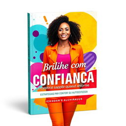 A captivating ebook cover design titled "Brilhe com Confiança: Estratégias para Transformar Sua Autoestima