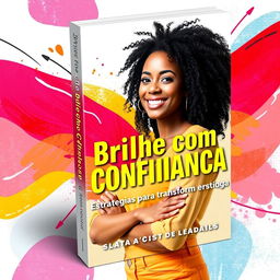 A captivating ebook cover design titled "Brilhe com Confiança: Estratégias para Transformar Sua Autoestima