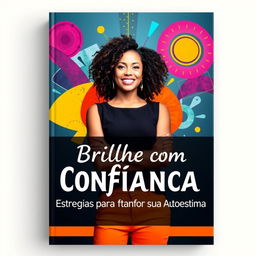 A captivating ebook cover design titled "Brilhe com Confiança: Estratégias para Transformar Sua Autoestima