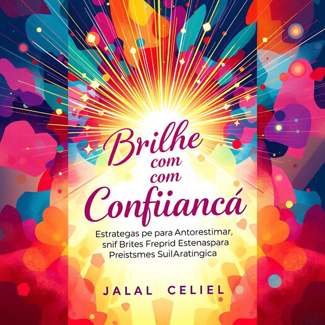 An inspiring ebook cover design titled "Brilhe com Confiança: Estratégias para Transformar Sua Autoestima