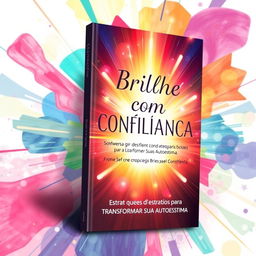 An inspiring ebook cover design titled "Brilhe com Confiança: Estratégias para Transformar Sua Autoestima