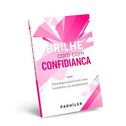 An inspiring ebook cover design titled "Brilhe com Confiança: Estratégias para Transformar Sua Autoestima