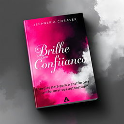 An inspiring yet somber ebook cover design titled "Brilhe com Confiança: Estratégias para Transformar Sua Autoestima