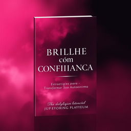 An ebook cover design titled "Brilhe com Confiança: Estratégias para Transformar Sua Autoestima" that evokes a deeply emotional and contemplative atmosphere