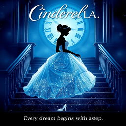 A captivating movie poster for a modern retelling of the Cinderella story