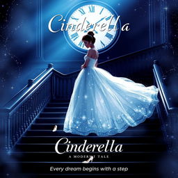 A captivating movie poster for a modern retelling of the Cinderella story