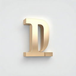 Render an elegant and high-quality image of the letter 'J', showcasing it with smooth edges and polished surfaces.