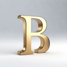 Render an elegant and high-quality image of the letter 'J', showcasing it with smooth edges and polished surfaces.