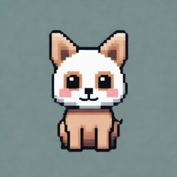 A pixel-art rendition of a cute animal