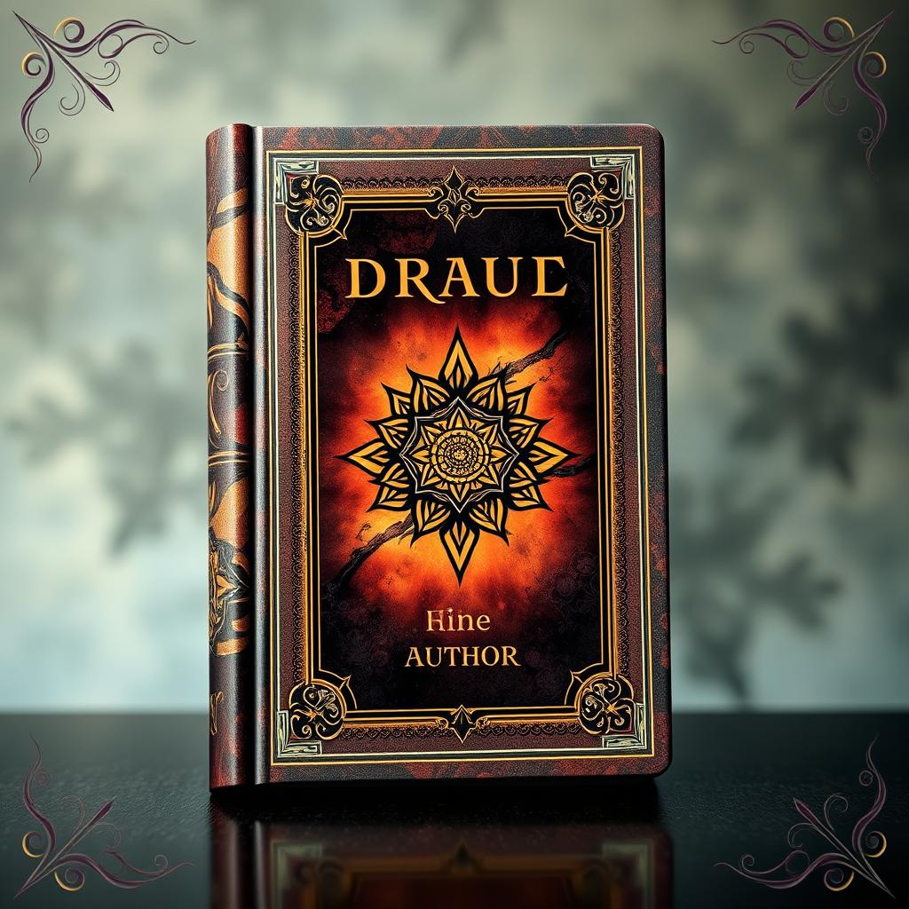 A beautifully designed book cover featuring an intricate blend of modern and classic elements