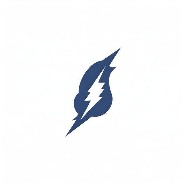 A logo design consisting of a stylized 'B' letter incorporated with a lightning bolt, emitting energy and dynamism