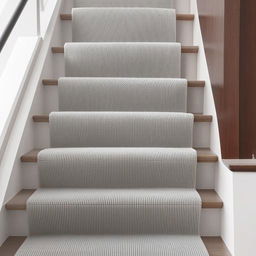 A set of chic and modern stair treads, made from dust-repellent materials. Their trendy design not only makes the stairs always appear fresh and clean, but also contributes significantly to the aesthetic of the space.