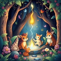 A magical inner world that reflects the inner flame and the capacity to help others and oneself, set aside egos and comparisons