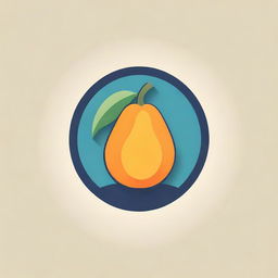 Logo for a brand named 'Tropical Tang', prominently featuring papayas and bananas encapsulated in a tropical ambiance