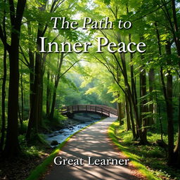 A captivating book cover for "The Path to Inner Peace" by Great Learner