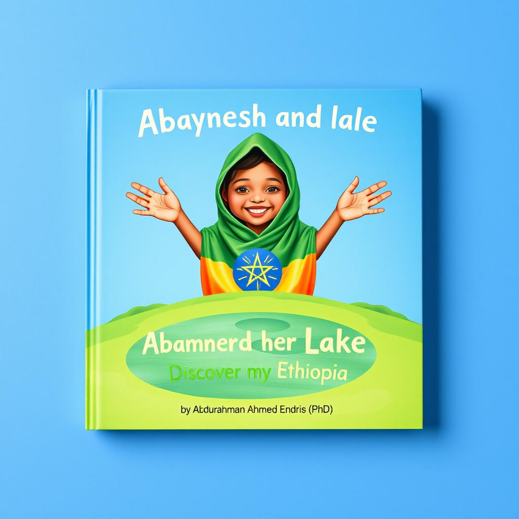 A captivating children's storybook cover set against a blue background