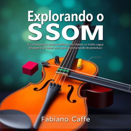 capa de livro didático sobre o uso de pedais de efeitos no violão acústico, com o título "Explorando o Som - Guia Completo para o Uso de Pedais de Efeitos no Violão"