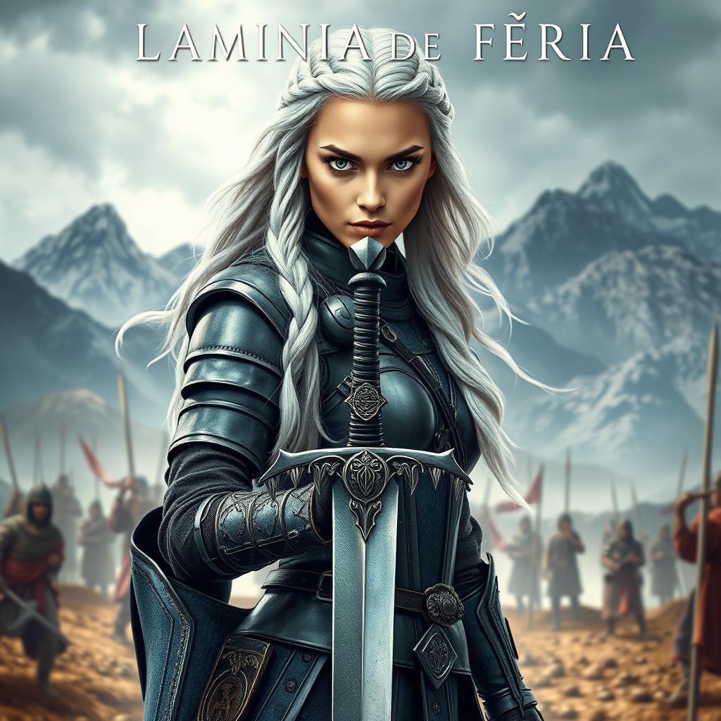 Book cover for "Lâmina de Fúria" by Larissa Faria