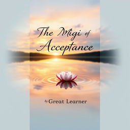 An enchanting book cover design for "The Magic of Acceptance" by Great Learner