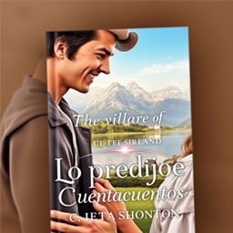 A contemporary romance book cover set in Switzerland, titled 'Lo Predijo el Cuentacuentos'