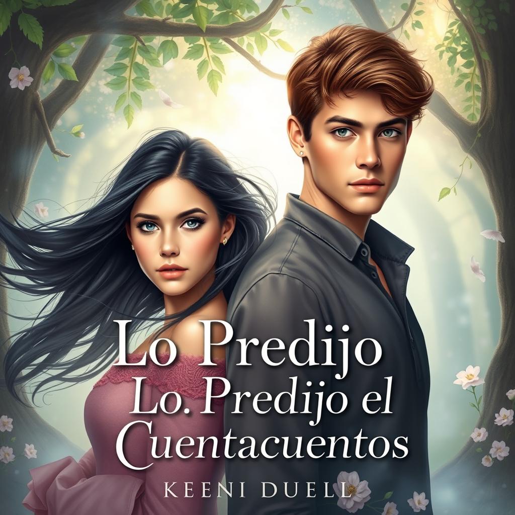 A romantic young adult book cover with a fairytale yet contemporary style