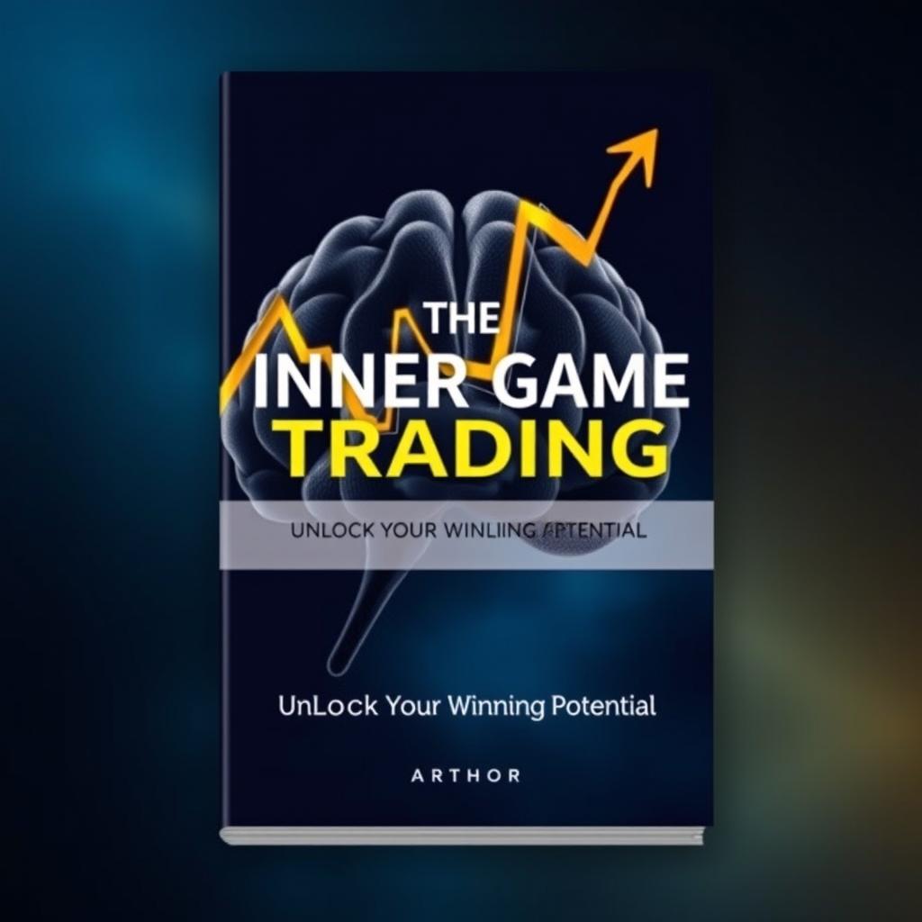 An intriguing ebook cover design for the title 'The Inner Game of Trading: Unlock Your Winning Potential'