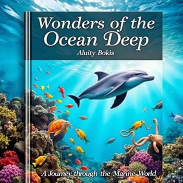 A vibrant and captivating book cover featuring an underwater scene teeming with diverse sea animals