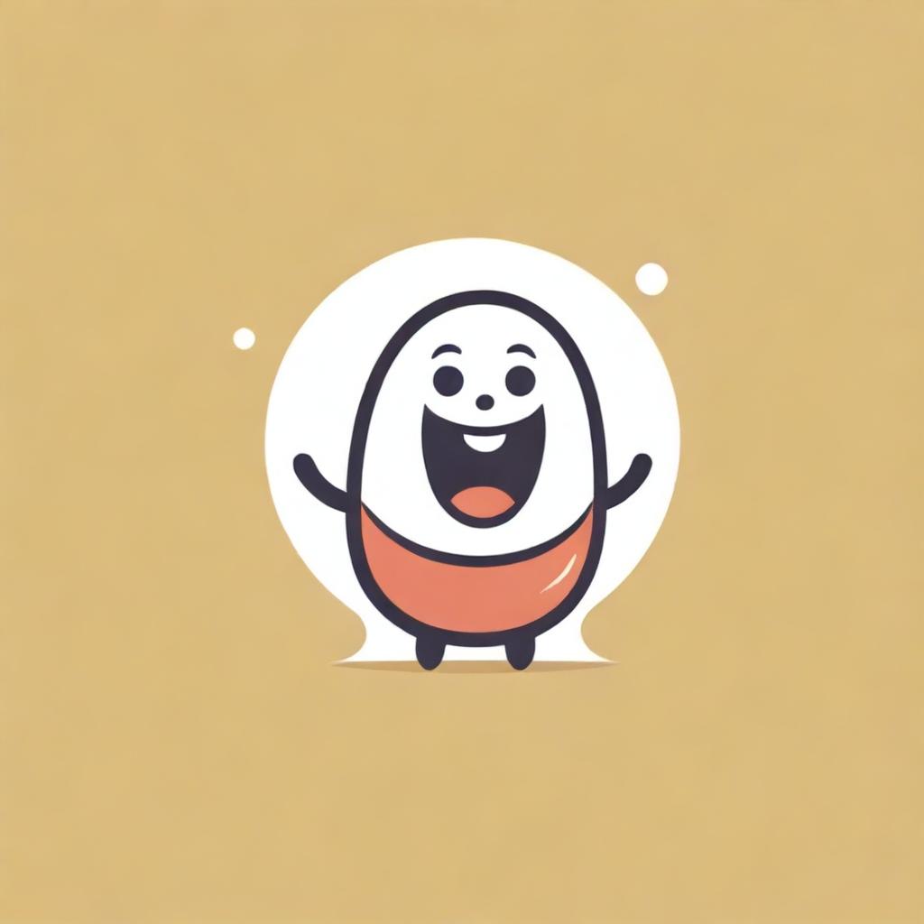 A business logo for 'Happy Tummy' featuring a joyous, cartoonish stomach character, embellished with a warm color palette and a friendly, modern font for the text elements.