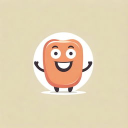 A business logo for 'Happy Tummy' featuring a joyous, cartoonish stomach character, embellished with a warm color palette and a friendly, modern font for the text elements.