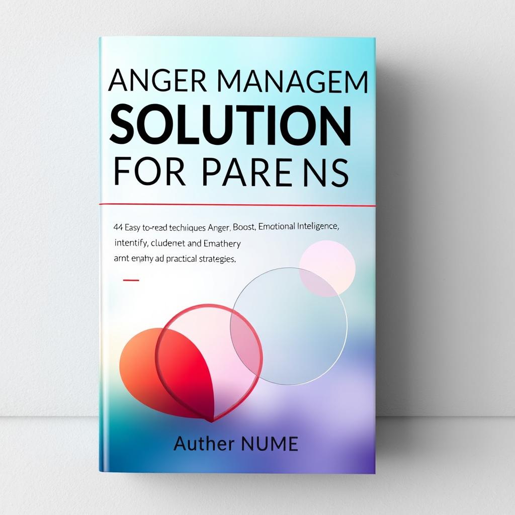 A modern and eye-catching book cover design for a non-fiction self-help book titled 'Anger Management Solutions for Parents'