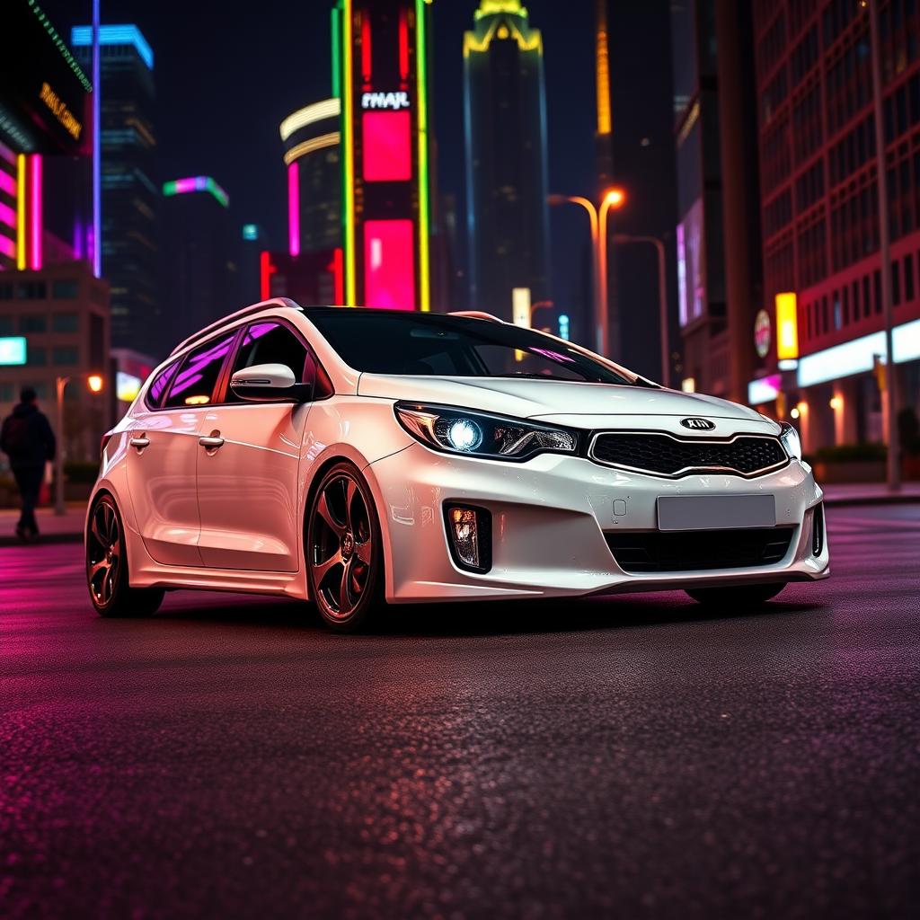 A white KIA Cee'd 2011 sporty wagon SV 1