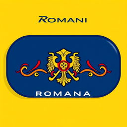 Concept for a Romanian-inspired car brand, featuring a logo designed with traditional Romanian motifs, such as intricate geometric patterns or influences from Romanian folk art