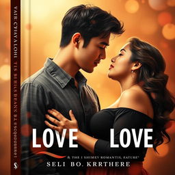 A captivating book cover featuring an intense romantic gaze between a couple deeply in love