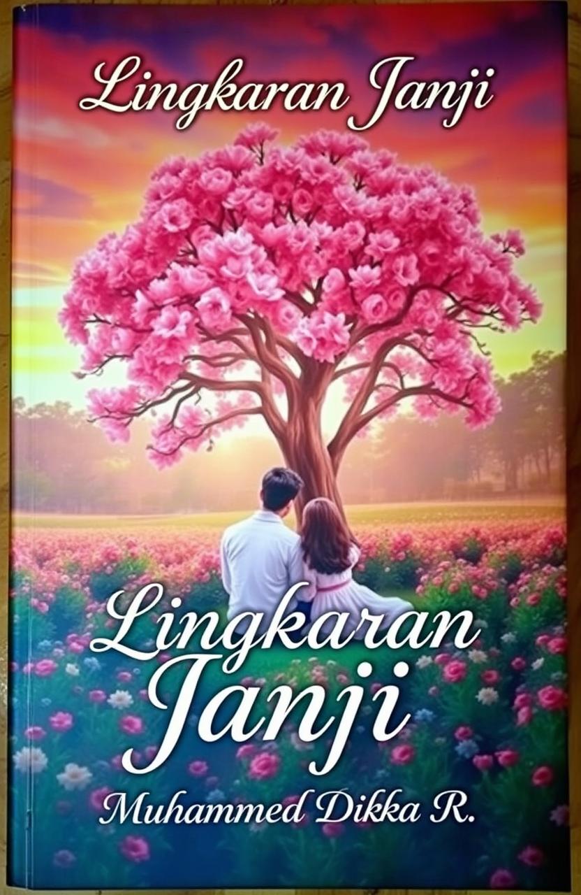 A romantic novel titled "Lingkaran Janji" by author Muhammad Dhika R