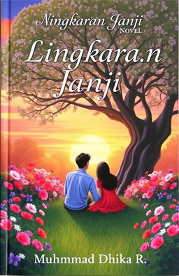 A romantic novel titled "Lingkaran Janji" by author Muhammad Dhika R