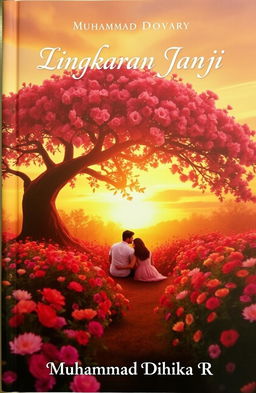 A romantic novel titled "Lingkaran Janji" by author Muhammad Dhika R