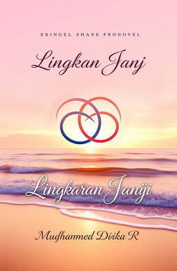 Cover design for a romantic novel titled "Lingkaran Janji" by author "Muhammad Dhika R"