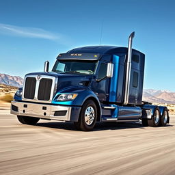 A 2023 Ram semi truck, showcasing its powerful and sleek design