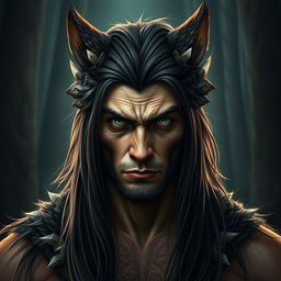 22-year-old man with noticeable wolf ears, standing at 177 cm tall