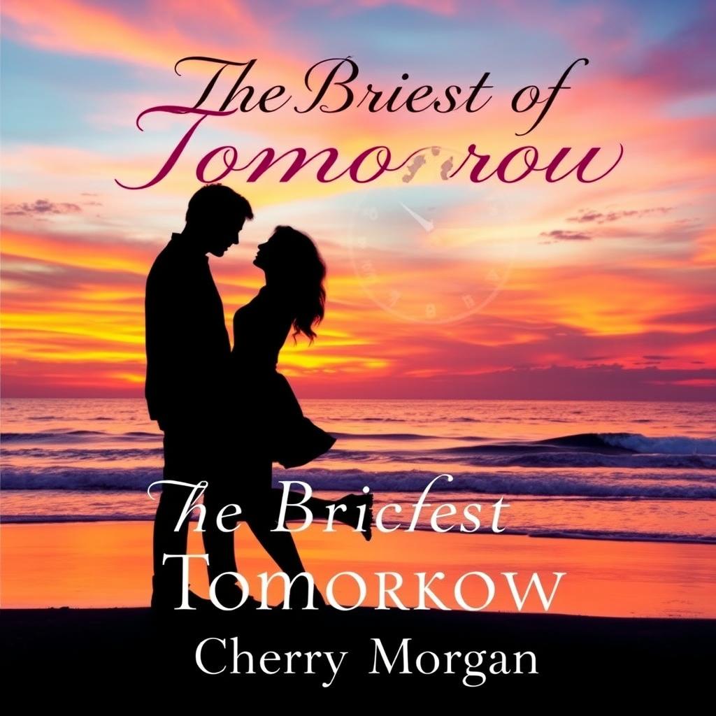 A book cover design for a contemporary romance novel titled 'The Briefest of Tomorrow' by Cherry Morgan